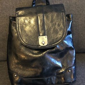 S&CO. Small black backpack
